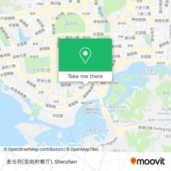 麦当劳(皇岗村餐厅) map