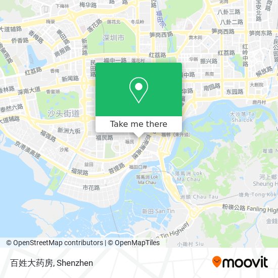 百姓大药房 map