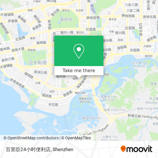 百里臣24小时便利店 map