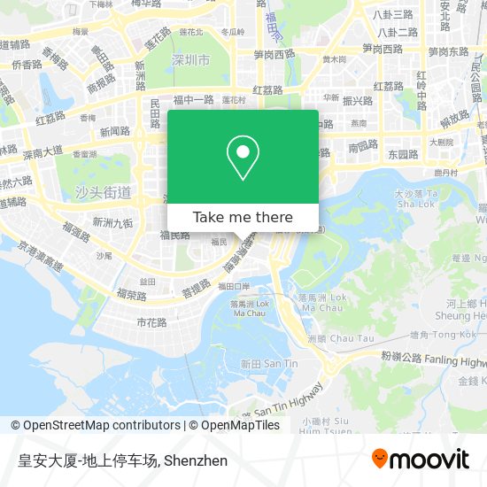 皇安大厦-地上停车场 map