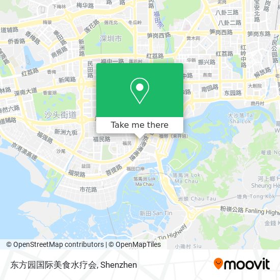 东方园国际美食水疗会 map