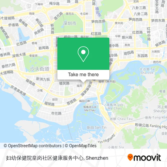 妇幼保健院皇岗社区健康服务中心 map