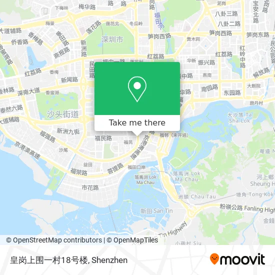 皇岗上围一村18号楼 map