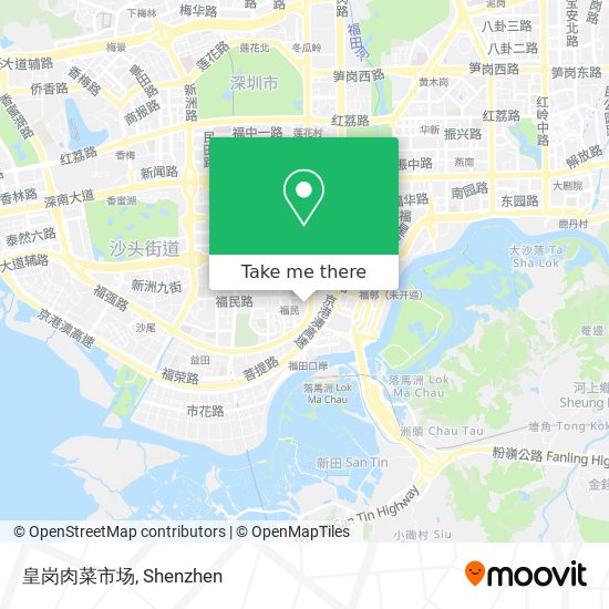 皇岗肉菜市场 map