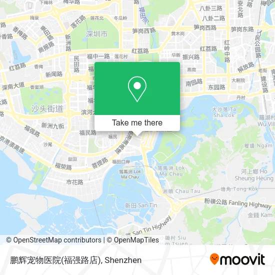 鹏辉宠物医院(福强路店) map
