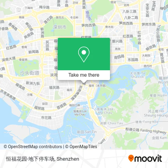 恒福花园-地下停车场 map