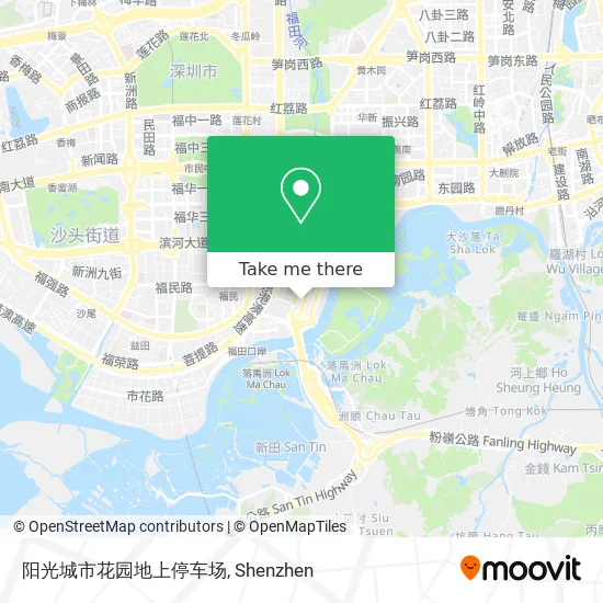 阳光城市花园地上停车场 map