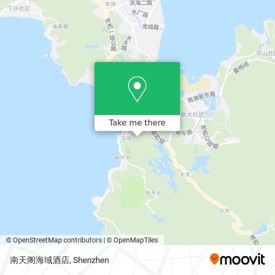 南天阁海域酒店 map