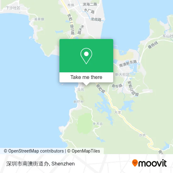 深圳市南澳街道办 map