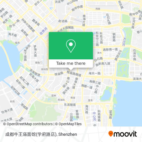 成都牛王庙面馆(学府路店) map