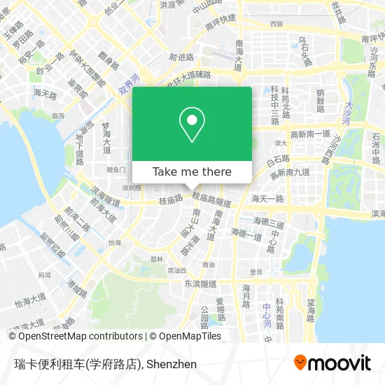 瑞卡便利租车(学府路店) map