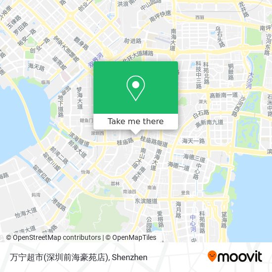 万宁超市(深圳前海豪苑店) map