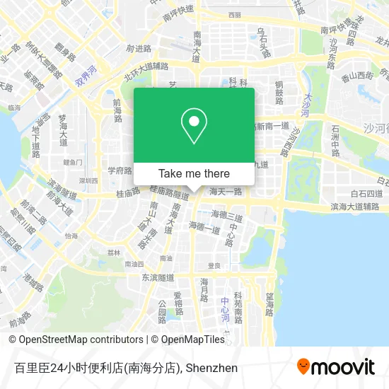 百里臣24小时便利店(南海分店) map
