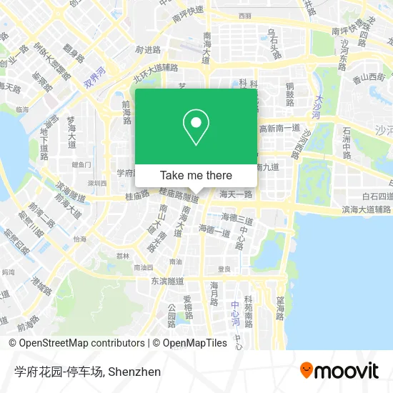 学府花园-停车场 map