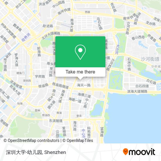 深圳大学-幼儿园 map