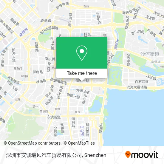 深圳市安诚瑞风汽车贸易有限公司 map