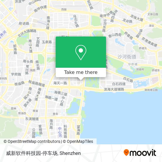 威新软件科技园-停车场 map