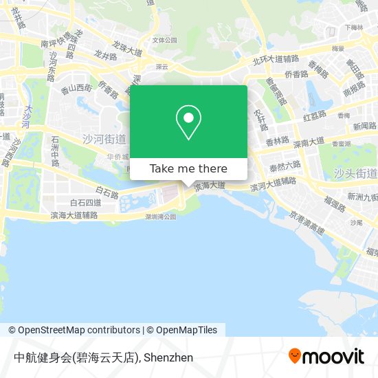 中航健身会(碧海云天店) map