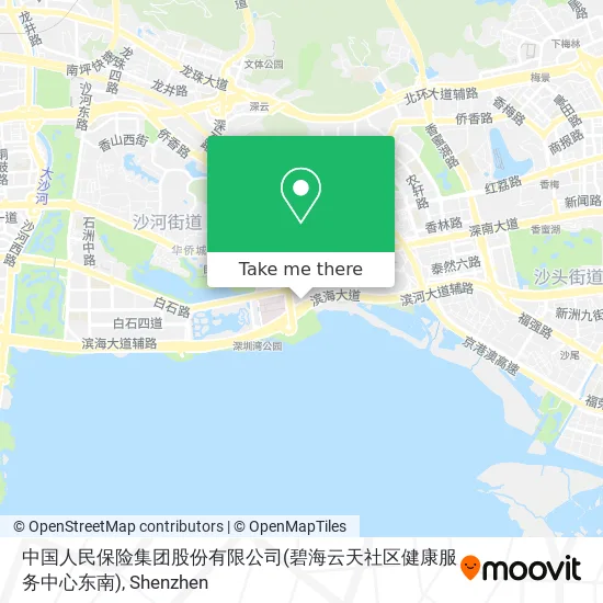 中国人民保险集团股份有限公司(碧海云天社区健康服务中心东南) map
