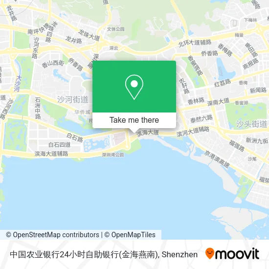 中国农业银行24小时自助银行(金海燕南) map