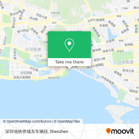 深圳地铁侨城东车辆段 map