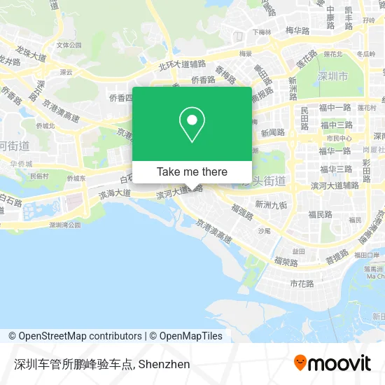 深圳车管所鹏峰验车点 map