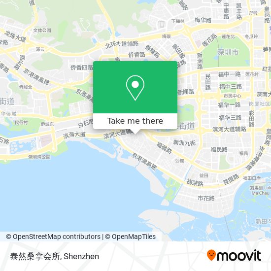 泰然桑拿会所 map