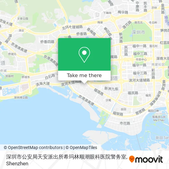 深圳市公安局天安派出所希玛林顺潮眼科医院警务室 map