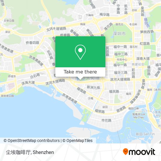 尘埃咖啡厅 map