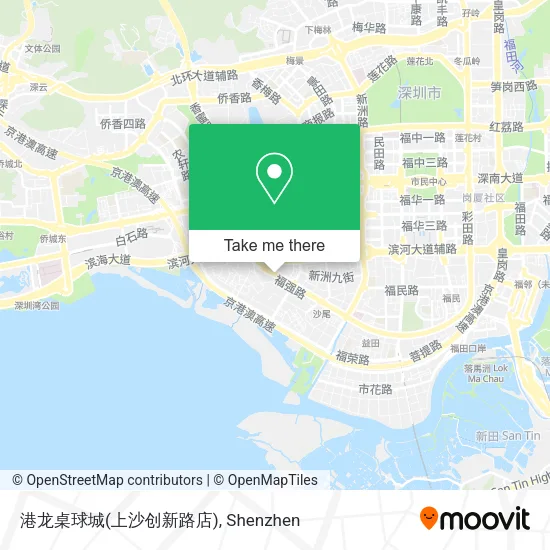 港龙桌球城(上沙创新路店) map