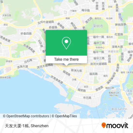 天发大厦-1栋 map