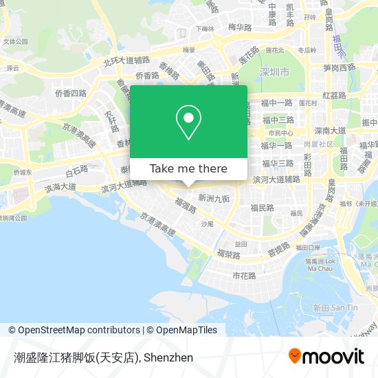 潮盛隆江猪脚饭(天安店) map