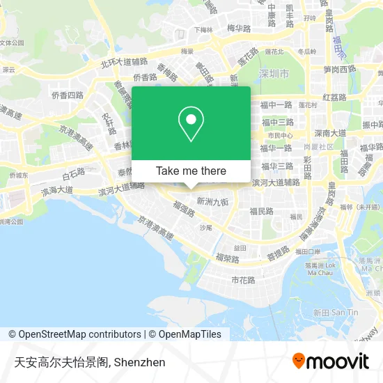 天安高尔夫怡景阁 map