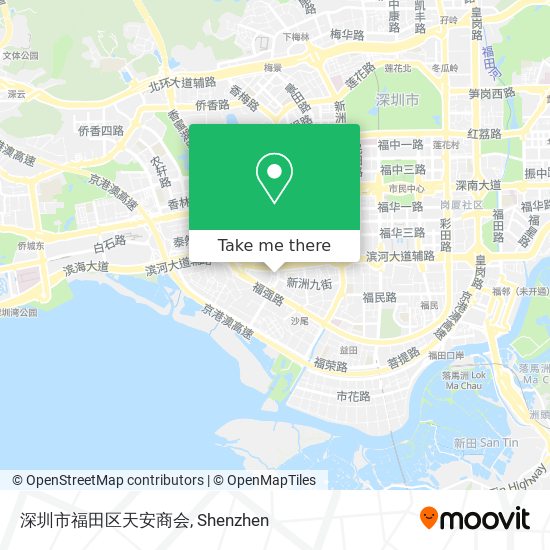 深圳市福田区天安商会 map