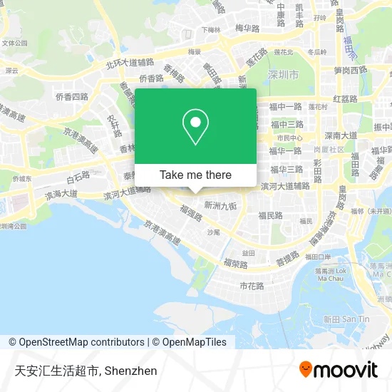 天安汇生活超市 map