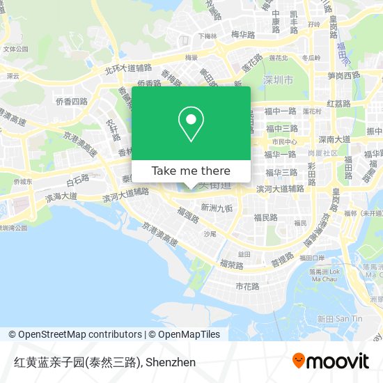 红黄蓝亲子园(泰然三路) map
