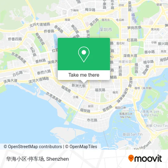华海小区-停车场 map