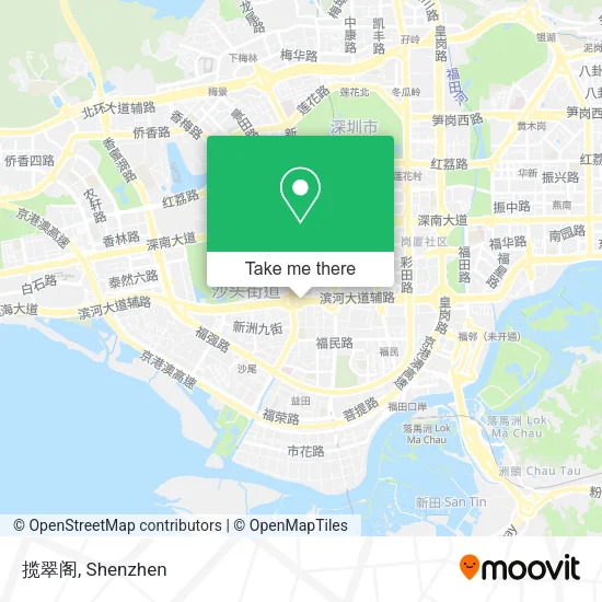 揽翠阁 map