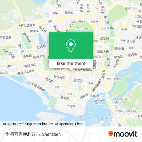 华润万家便利超市 map