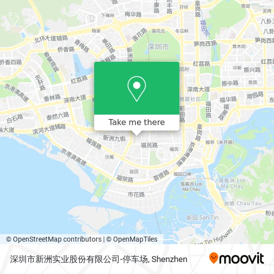 深圳市新洲实业股份有限公司-停车场 map