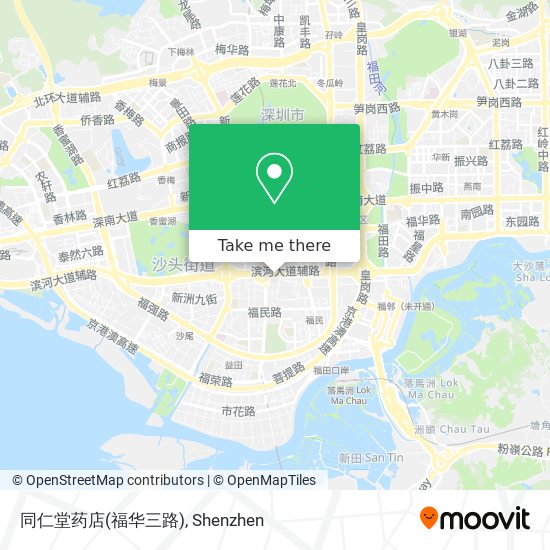 同仁堂药店(福华三路) map