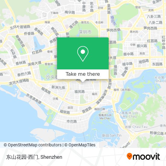 东山花园-西门 map