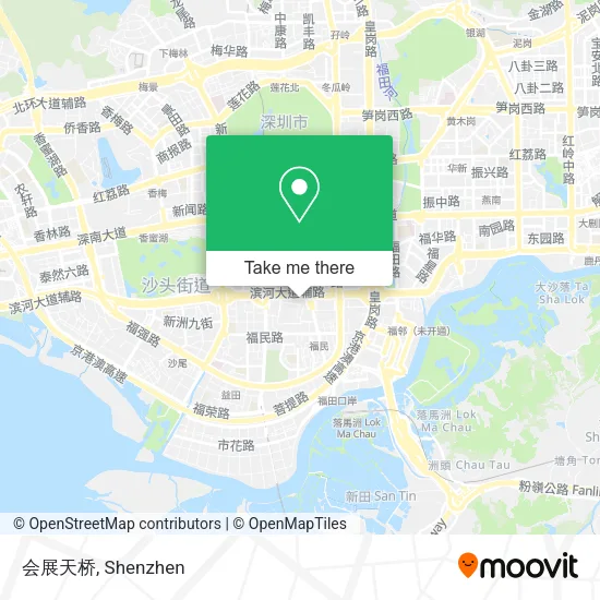 会展天桥 map