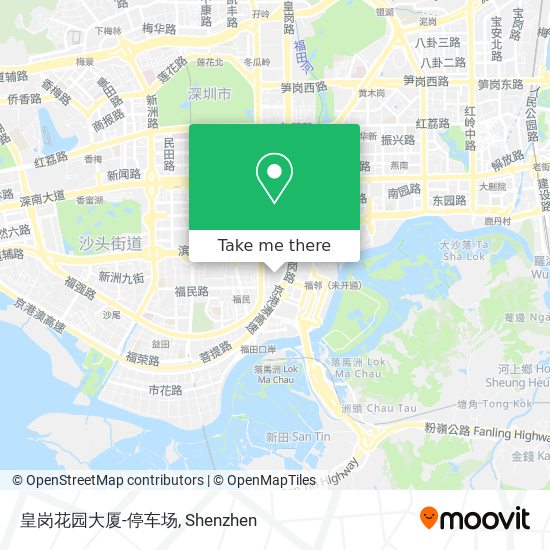皇岗花园大厦-停车场 map