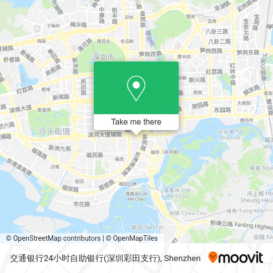 交通银行24小时自助银行(深圳彩田支行) map