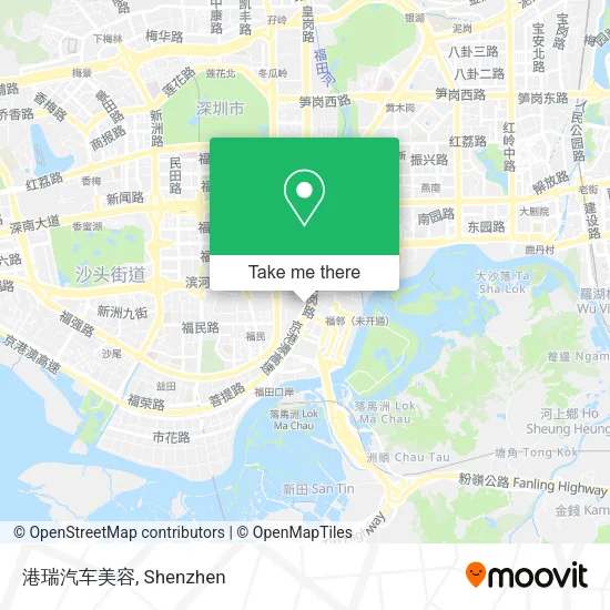 港瑞汽车美容 map