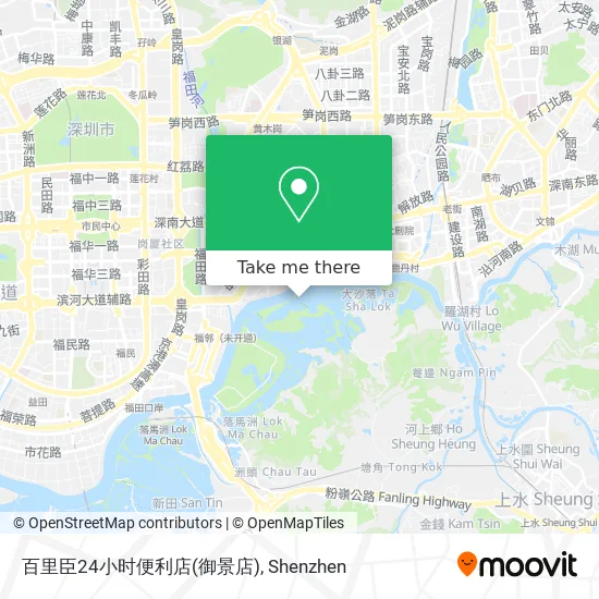 百里臣24小时便利店(御景店) map