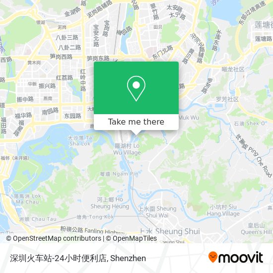 深圳火车站-24小时便利店 map