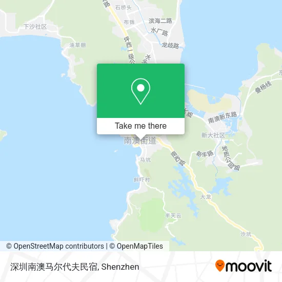 深圳南澳马尔代夫民宿 map