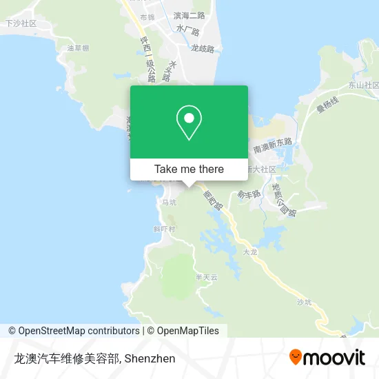 龙澳汽车维修美容部 map